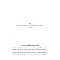 HCA 530 Topic 1 Assignment, Analysis of Contemporary Health Care Issue (Mergers)