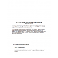 SOC 220 Week 7 Analytical Framework essay Worksheet