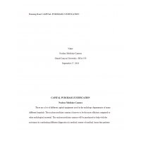 HCA 530 Topic 2 Assignment, Capital Purchase Justification (Nuclear Medicine Camera)