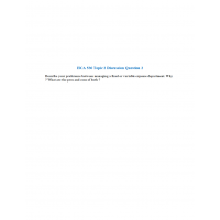 HCA 530 Topic 2 Discussion Question 2 with Answers