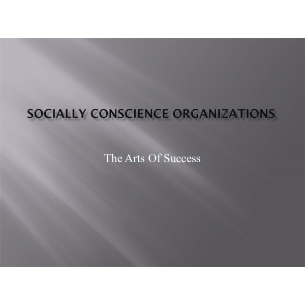 LDR 620 Week 2 Discussion 2, Socially Conscience Organizations