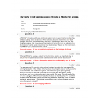 NURS 6640 Midterm Exam 5 - Question and Answerss (75/75 Points)