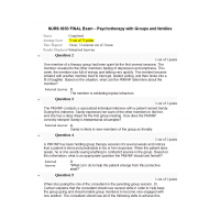 NURS 6650 Final Exam 1 - Question and Answers (75/75 Points) NURS 6650 Final Exam 1 - Question and Answers (75/75 Points)