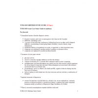 NURS 6550 Acute Care Study Guide for Midterm 1 NURS 6550 Acute Care Study Guide for Midterm 1