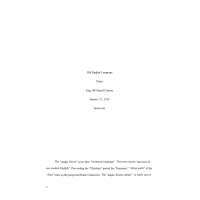 ENG 260 Week 1 Assignment Old English Language ENG 260 Week 1 Assignment Old English Language