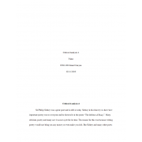 ENG 260 Week 4 Assignment, Critical Analysis 4 ENG 260 Week 4 Assignment, Critical Analysis 4