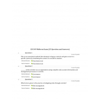 CIS 349 Week 5 Midterm Exam with Answers CIS 349 Week 5 Midterm Exam with Answers