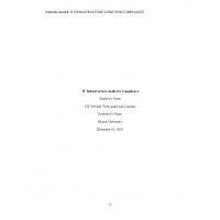 CIS 349 Week 10 Term Paper, Planning an IT Infrastructure Audit for Compliance CIS 349 Week 10 Term Paper, Planning an IT Infrastructure Audit for Compliance