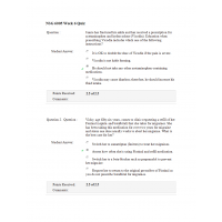 NSG 6005 Week 6 Knowledge Check 1 NSG 6005 Week 6 Knowledge Check 1