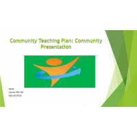 NRS 428VN Topic 5 Benchmark, Community Teaching Plan - Community  Presentation