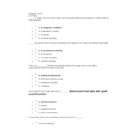 PSYC 300 Week 2 Quiz PSYC 300 Week 2 Quiz