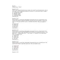 PSYC 300 Week 4 Midterm Exam 2 PSYC 300 Week 4 Midterm Exam 2