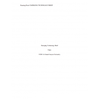 NUR 514 Week 6 Assignment, Emerging Technology brief NUR 514 Week 6 Assignment, Emerging Technology brief