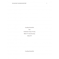 PHIL 347N Week 1 Course Project, Topic Selection- Cancelling Student Debt PHIL 347N Week 1 Course Project, Topic Selection- Cancelling Student Debt