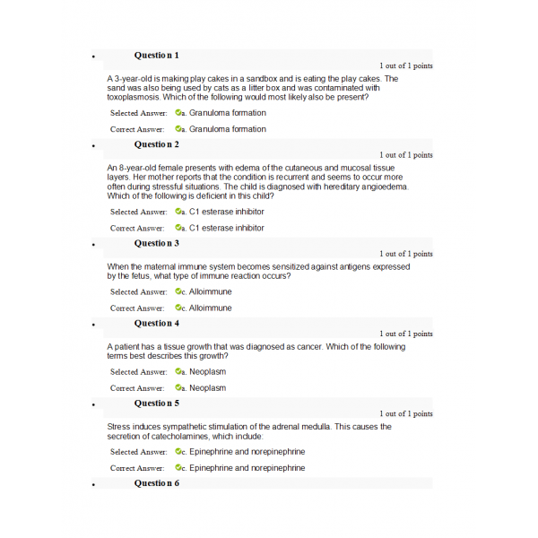 NURS 6501N Week 2 Quiz Set 2 (40 out of 40) NURS 6501N Week 2 Quiz Set 2 (40 out of 40)