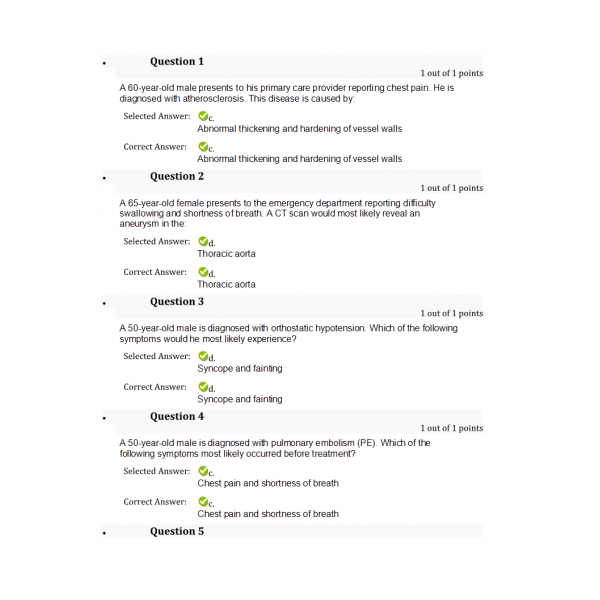 NURS 6501N Week 4 Quiz (March 2019 - 30 out of 30) NURS 6501N Week 4 Quiz (March 2019 - 30 out of 30)