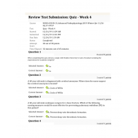 NURS 6501N Week 4 Quiz Patho (Winter 2019 - 30 out of 30)