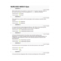 NURS 6501N Week 9 Quiz 4 (35 out of 35)