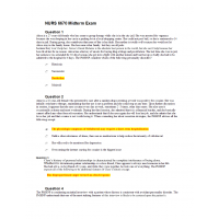NURS 6670 Midterm Exam 1 (75/75 Points) NURS 6670 Midterm Exam 1 (75/75 Points)