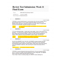 NURS 6640 Final Exam 6 - Question and Answers (74 out of 75)