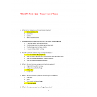 NURS 6551 Week 4 Quiz