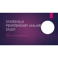 HLT 305 Topic 8 CLC Assignment, Ethics in Changing Health Care Environment - Statesville Pentitentiary Malaria Study