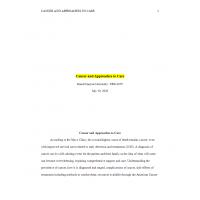 NRS 410V Week 4 Assignment, Care and Approaches to Care NRS 410V Week 4 Assignment, Care and Approaches to Care