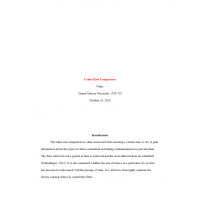 JUS 510 Week 3 Assignment, Crime Rate Comparison