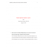 HCA 460 Week 2 Assignment, Hospital Application Regulatory Agencies HCA 460 Week 2 Assignment, Hospital Application Regulatory Agencies