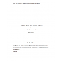 NRS 433V Week 3 Assignment, Rough Draft Quantitative Research Critique and Ethical Considerations NRS 433V Week 3 Assignment, Rough Draft Quantitative Research Critique and Ethical Considerations