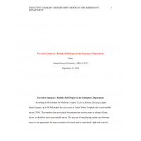 NRS 451VN Week 3 Assignment, Executive Summary 4 - Bedside Shift Report in the Emergency Department NRS 451VN Week 3 Assignment, Executive Summary 4 - Bedside Shift Report in the Emergency Department