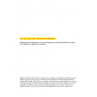 HLT 205 Week 4 DQ 2 Response and Discussion HLT 205 Week 4 DQ 2 Response and Discussion