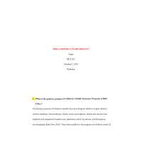 HLT 205 Week 7 Assignment, Policy and Future Trends Interview HLT 205 Week 7 Assignment, Policy and Future Trends Interview