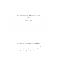 ELM 510 Week 1 Assignment, Effect Strategies Reflection Part 2 ELM 510 Week 1 Assignment, Effect Strategies Reflection Part 2