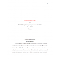 HCA 470 Executive Summary of CMS