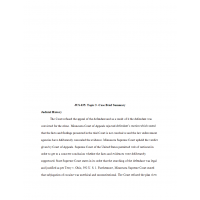 JUS 635 Topic 3 Week 3 Case Brief Summary