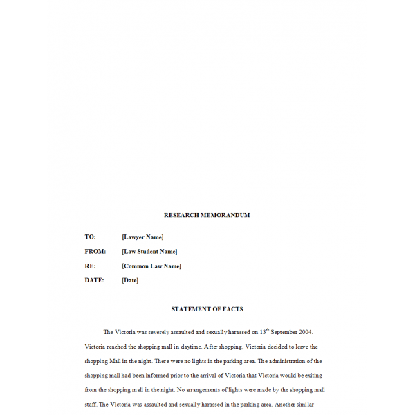 JUS 635 Topic 5 Week 5 Assignment, Research Memorandum JUS 635 Topic 5 Week 5 Assignment, Research Memorandum