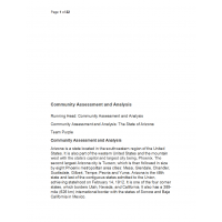 NRS 427VN Topic 4 CLC Community Assessment and Analysis (State of Arizona) NRS 427VN Topic 4 CLC Community Assessment and Analysis (State of Arizona)
