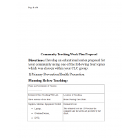 NRS 427VN Topic 5 Assignment 2, Community Teaching Work Plan Proposal (Elder Abuse)