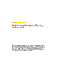 NRS 427VN Topic 5 Discussion Question 2 (two Responses)