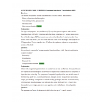 AGNP Board Exam Question and Answers - Endocrinology Assessment