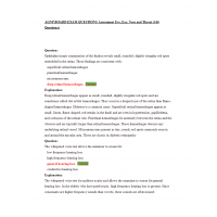 AGNP Board Exam Question and Answers - Eye, Ear, Nose, Throat Assessment AGNP Board Exam Question and Answers - Eye, Ear, Nose, Throat Assessment