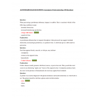 AGNP Board Exam Question and Answers - Gastroenterology Assessment AGNP Board Exam Question and Answers - Gastroenterology Assessment