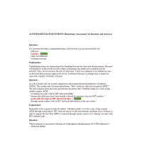 AGNP Board Exam Question and Answers - Hematology Assessment AGNP Board Exam Question and Answers - Hematology Assessment
