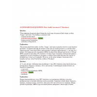 AGNP Board Exam Question and Answers - Mens Health Assessment AGNP Board Exam Question and Answers - Mens Health Assessment