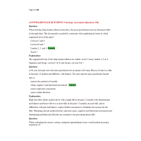 AGNP Board Exam Question and Answers - Neurology Assessment AGNP Board Exam Question and Answers - Neurology Assessment