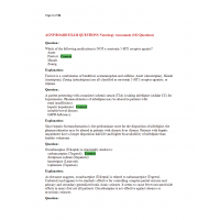 AGNP Board Exam Question and Answers - Neurology Prescribing AGNP Board Exam Question and Answers - Neurology Prescribing