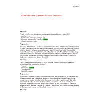 AGNP Board Exam Question and Answers - Sexually Transmitted Diseases Assessment AGNP Board Exam Question and Answers - Sexually Transmitted Diseases Assessment