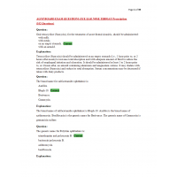 AGNP Board Exam Question and Answers Eye, Ear, Nose, Throat Prescription AGNP Board Exam Question and Answers Eye, Ear, Nose, Throat Prescription