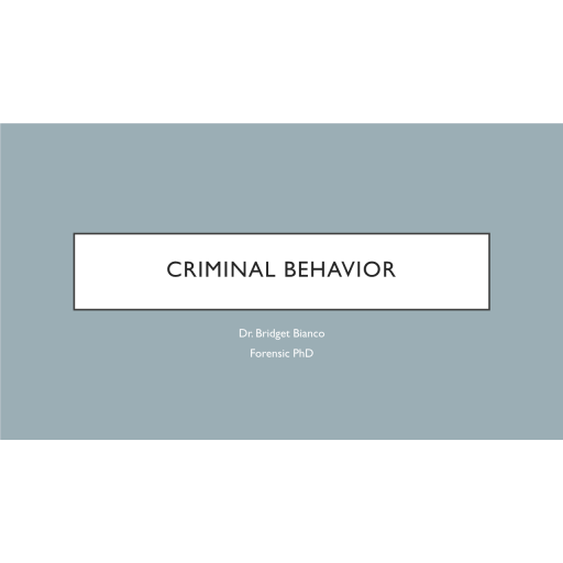 PSY 622 Topic 3 Assignment, Cranial Behavior Presentation